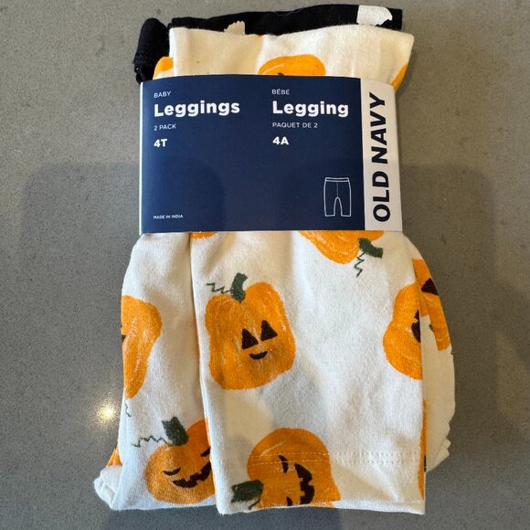 2 pack of Old Navy Halloween Leggings size 4T - Picture 1 of 2